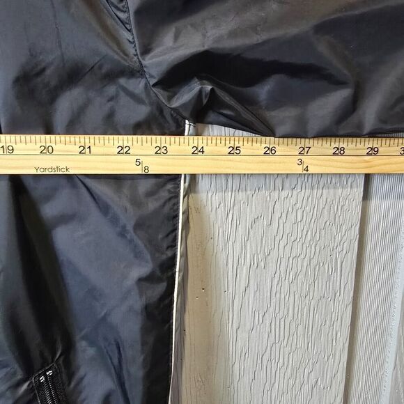 Tommy Hilfiger Windbreaker Jacket Men Large Black Gray Full Zip - Picture 6 of 8
